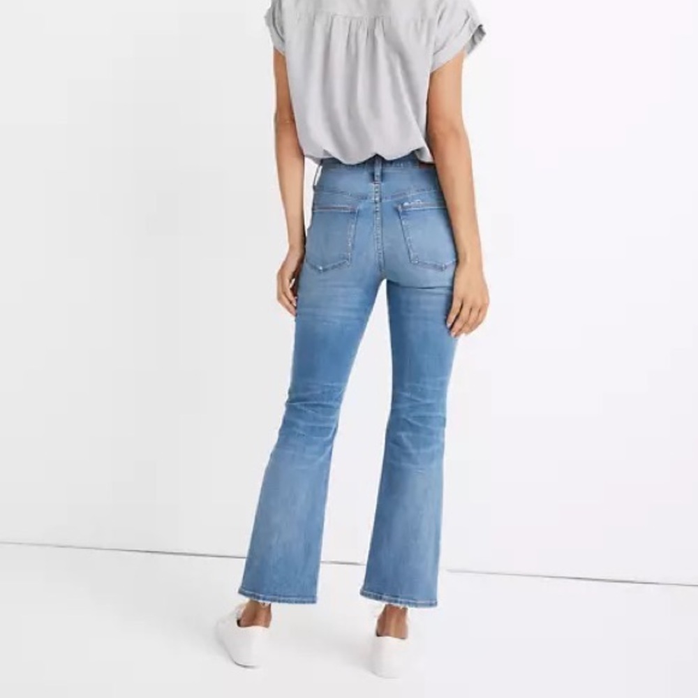 Madewell High Rise Cali Demi Boot Ankle Crop Jeans